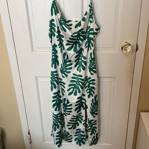 Forever 21 Green Leaves Dress